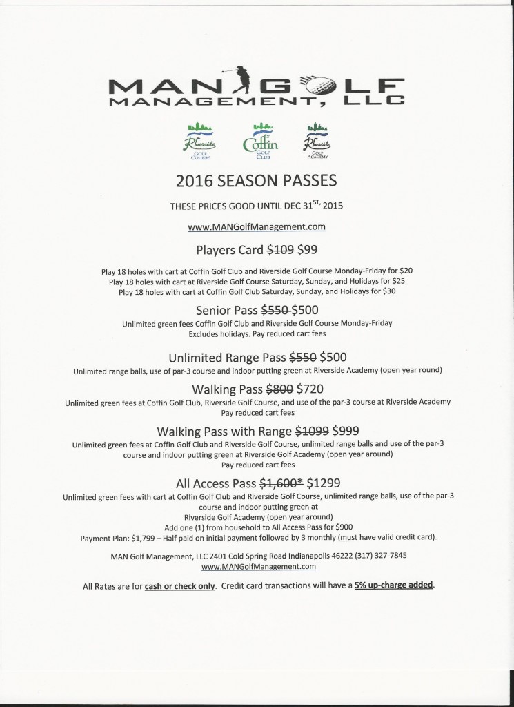 2016 Season Passes